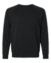 Next Level 9000 Unisex Laguna Raglan Crewneck Sweatshirt