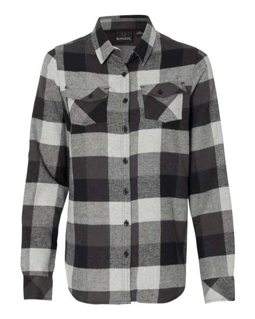 Burnside 5210 Women's Yarn-Dyed Long Sleeve Flannel Shirt