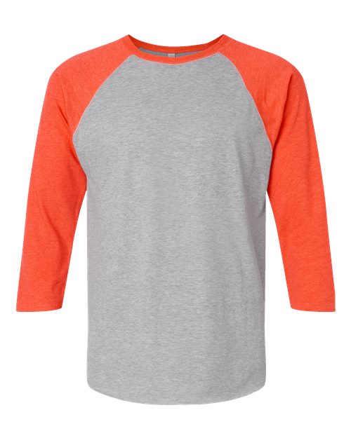 LAT 6930 Men's Baseball Fine Jersey Three-Quarter Sleeve Tee