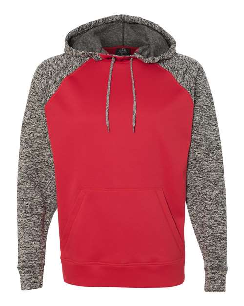 J. America 8612 Men's Colorblocked Cosmic Fleece Hooded Sweatshirt
