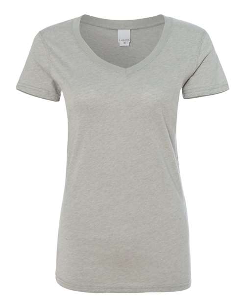 J. America 8136 Women’s Glitter V-Neck T-Shirt