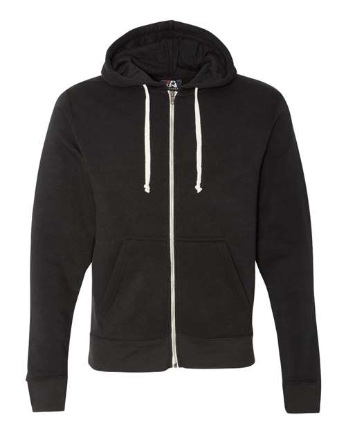 J. America 8872 Men's Triblend Full-Zip Hooded Sweatshirt