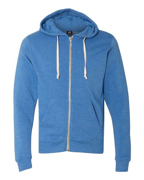 J. America 8872 Men's Triblend Full-Zip Hooded Sweatshirt