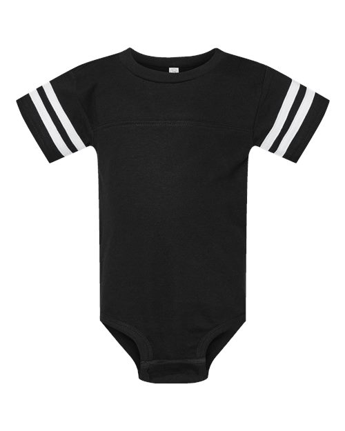 Rabbit Skins 4437 Infant Football Fine Jersey Bodysuit