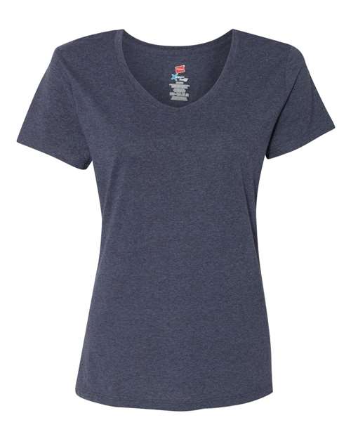 Hanes 42VT Women's Perfect-T Triblend V-Neck T-Shirt