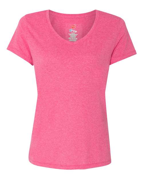 Hanes 42VT Women's Perfect-T Triblend V-Neck T-Shirt