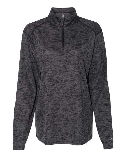 Badger 4173 Women’s Tonal Blend Quarter-Zip Pullover