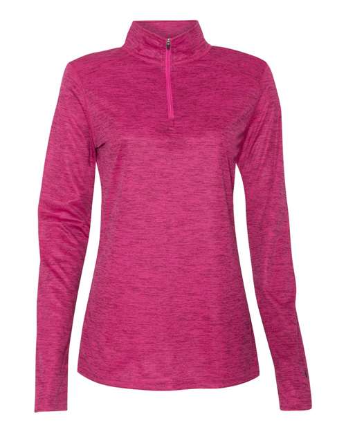 Badger 4173 Women’s Tonal Blend Quarter-Zip Pullover
