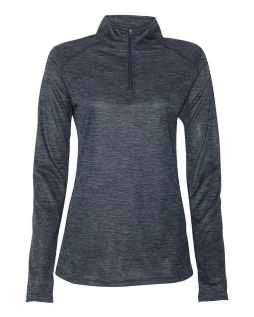 Badger 4173 Women’s Tonal Blend Quarter-Zip Pullover