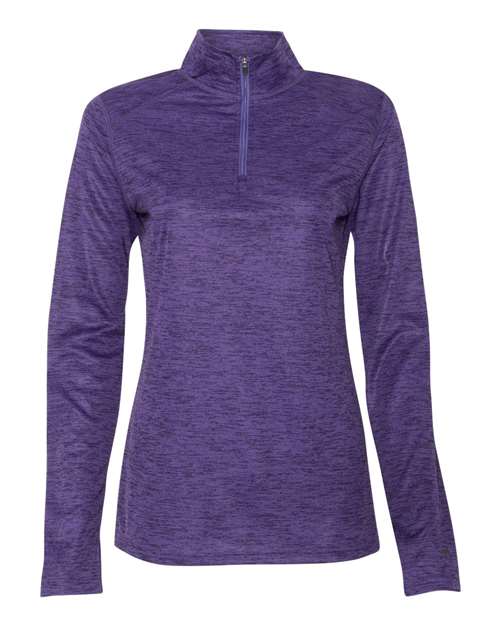 Badger 4173 Women’s Tonal Blend Quarter-Zip Pullover