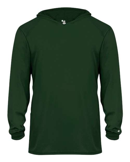 Badger 2105 Youth B-Core Long Sleeve Hooded T-Shirt