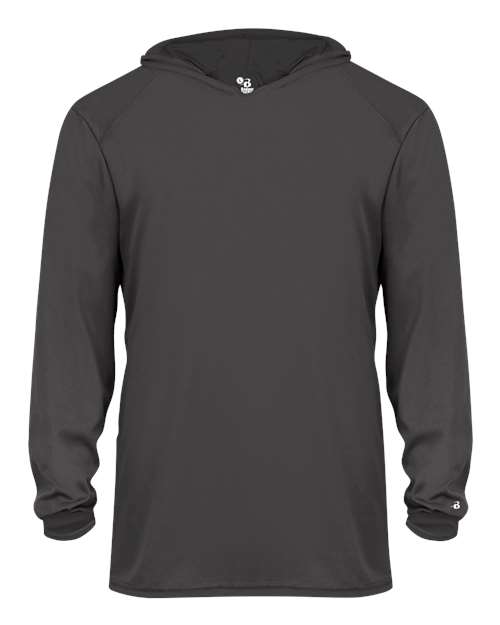 Badger 2105 Youth B-Core Long Sleeve Hooded T-Shirt