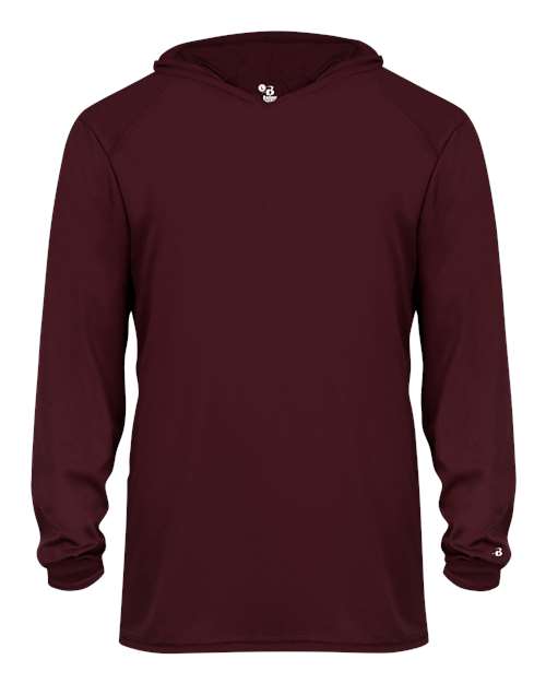 Badger 2105 Youth B-Core Long Sleeve Hooded T-Shirt