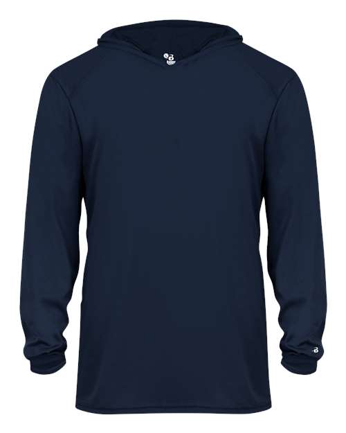Badger 2105 Youth B-Core Long Sleeve Hooded T-Shirt