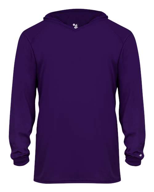 Badger 2105 Youth B-Core Long Sleeve Hooded T-Shirt