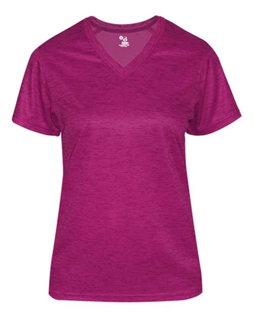 Badger 4175 Women's Tonal Blend V-Neck T-Shirt