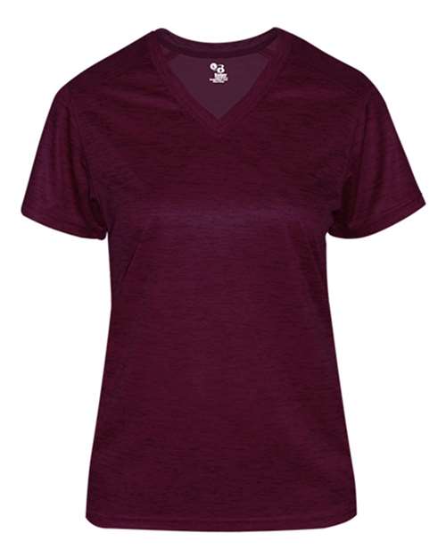 Badger 4175 Women's Tonal Blend V-Neck T-Shirt