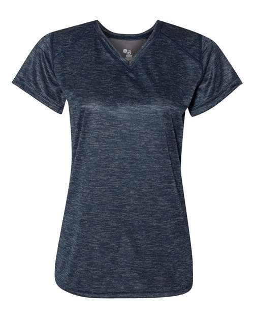 Badger 4175 Women's Tonal Blend V-Neck T-Shirt