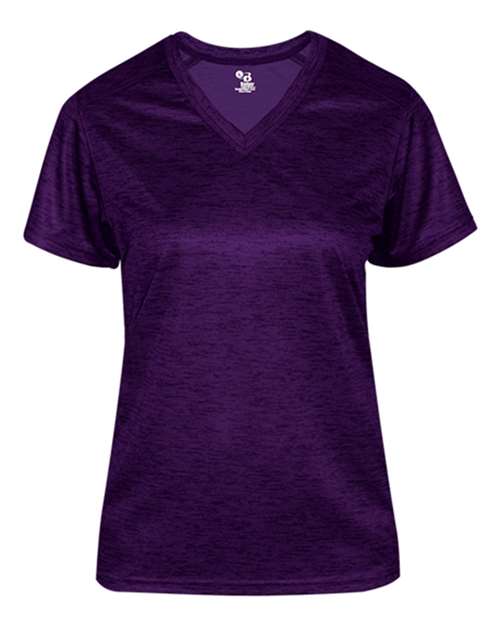 Badger 4175 Women's Tonal Blend V-Neck T-Shirt