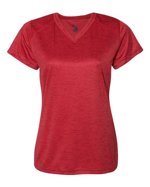 Badger 4175 Women's Tonal Blend V-Neck T-Shirt