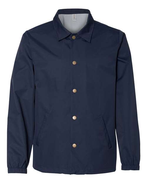 Independent Trading Co. EXP99CNB Men's Water-Resistant Windbreaker Coach’s Jacket