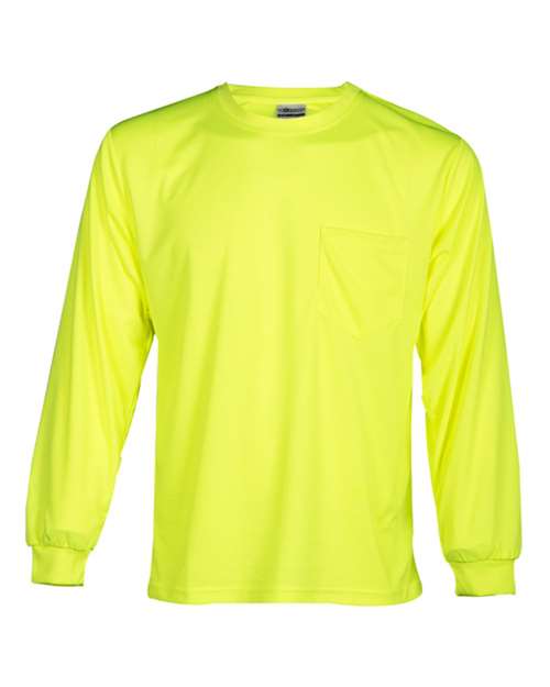 Kishigo 9122-9123 Unisex Microfiber Polyester Long Sleeve T-Shirt