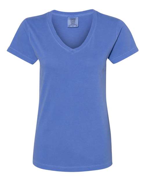 Comfort Colors 3199 Women's Garment-Dyed Midweight V-Neck T-Shirt