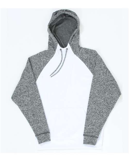 J. America 8612 Men's Colorblocked Cosmic Fleece Hooded Sweatshirt