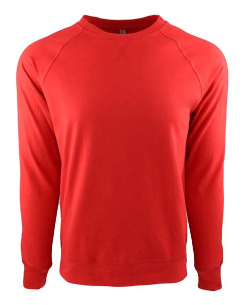 Next Level 9000 Unisex Laguna Raglan Crewneck Sweatshirt