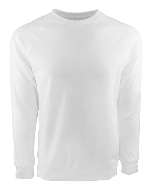 Next Level 9000 Unisex Laguna Raglan Crewneck Sweatshirt