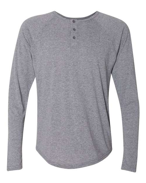 Next Level 6072 Men's Triblend Henley T-Shirt