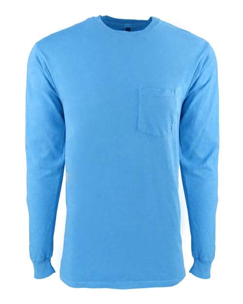 Next Level 7451 Unisex Inspired Dye Long Sleeve Pocket T-Shirt