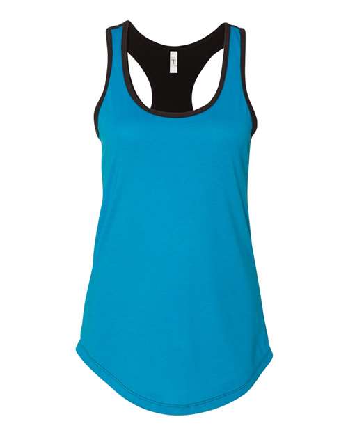 Next Level 1534 Women’s Ideal Colorblocked Racerback Tank
