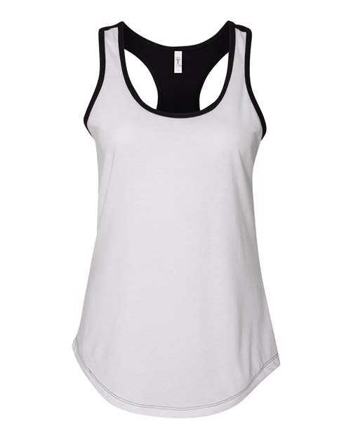 Next Level 1534 Women’s Ideal Colorblocked Racerback Tank