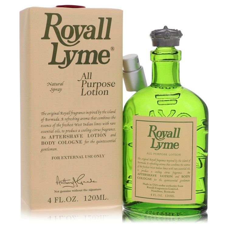 Royall Lyme 4 oz All Purpose Lotion / Cologne By Royall Fragrances