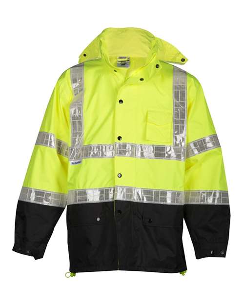 Kishigo RWJ100-101 Unisex Storm Stopper Pro Rainwear Jacket
