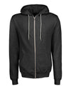 MV Sport 2349 Unisex Retro Heather Full-Zip Hooded Sweatshirt