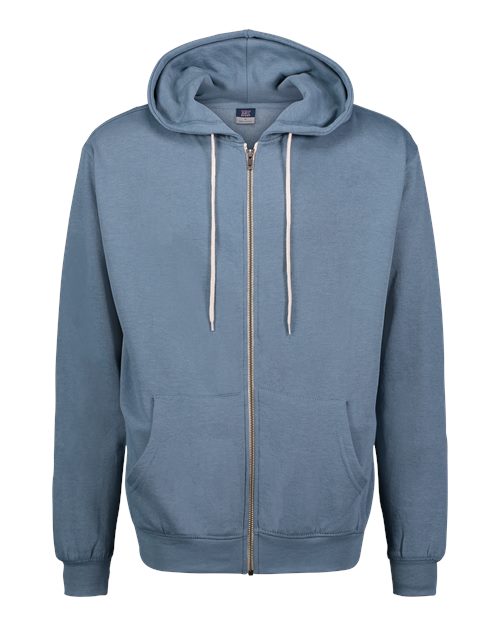 MV Sport 2349 Unisex Retro Heather Full-Zip Hooded Sweatshirt