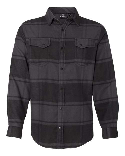Burnside 8219 Men's Snap Front Plaid Flannel Shirt