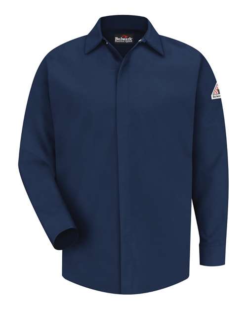 Bulwark SLS2 Men's Concealed-Gripper Pocketless Work Shirt