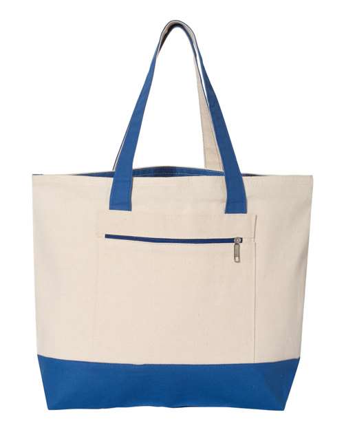 Q-Tees Q1300 19L Zippered Tote