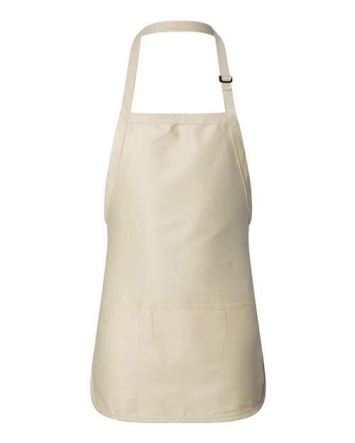 Q-Tees Q4250 Full-Length Apron with Pouch Pocket