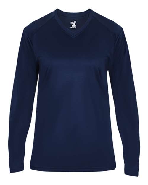 Badger 4064 Women's Ultimate SoftLock™ V-Neck Long Sleeve T-Shirt