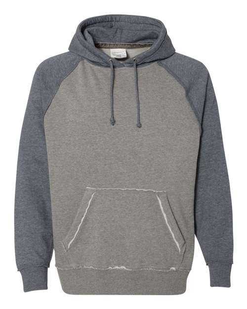 J. America 8885 Men's Vintage Heather Hooded Sweatshirt