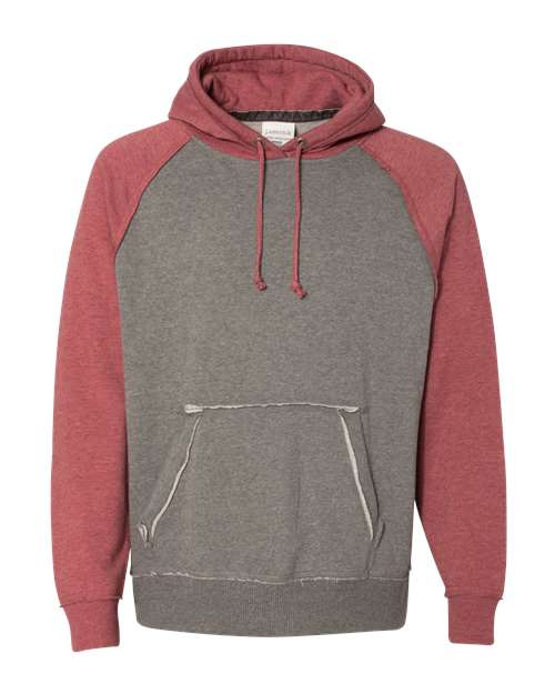 J. America 8885 Men's Vintage Heather Hooded Sweatshirt