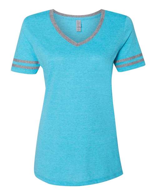 JERZEES 602WVR Women's Varsity Triblend V-Neck T-Shirt