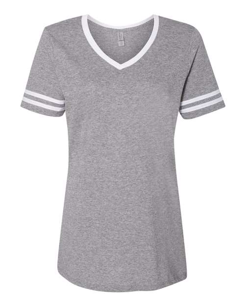 JERZEES 602WVR Women's Varsity Triblend V-Neck T-Shirt