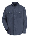 Red Kap SD78T Men's Tall Deluxe Denim Long Sleeve Shirt