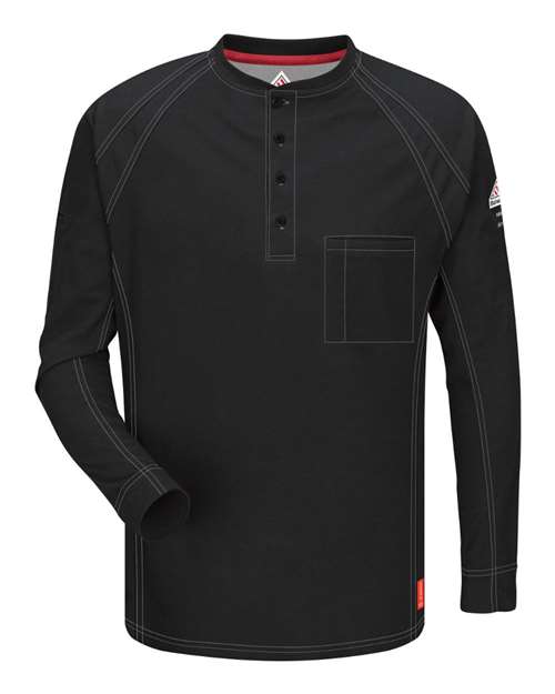 Bulwark QT20 Men's Long Sleeve Henley