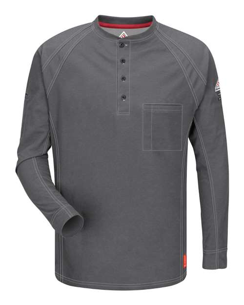 Bulwark QT20 Men's Long Sleeve Henley